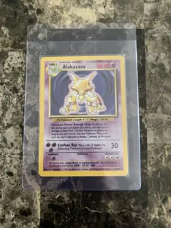Alakazam 1/102 Base Set Holo Wotc Pokemon Tcg Near Mint Unlimited - Image 3