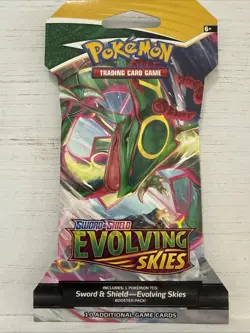 4 Pokemon TCG Evolving Skies Set-Sleeved Blister Booster Packs-Factory Sealed - Image 2