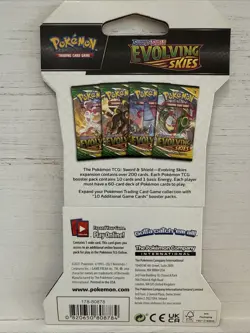 4 Pokemon TCG Evolving Skies Set-Sleeved Blister Booster Packs-Factory Sealed - Image 3