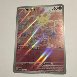 Pokemon Milcery 152/142 Sv07 Stellar Crown Illustration Rare Holo 60 HP - Image 1