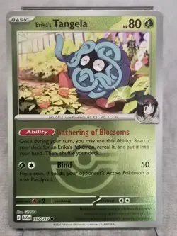 Pokemon TCG Erika’s Tangela Ascended Heroes Poke Ball Holo 7/217 Near Mint - Image 1