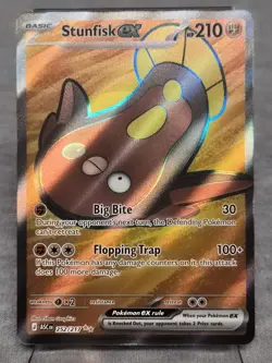 Pokemon TCG - Stunfisk Ex 252/217 Me: Ascended Heroes Holo Full Art - NM - Image 1