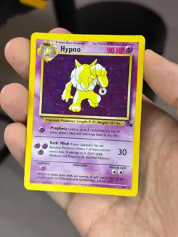 Pokemon TCG - Hypno 8/62 Holo Rare - WOTC Fossil Set 1998 - Image 1