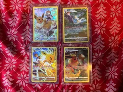 Pokemon Trainer Gallery Set Of 4 Eevee Vaporeon Jolteon Flareon - Image 1