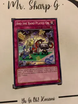 AND THE BAND PLAYED ON - 1st EDITION PRIO-EN079 ENGLISH Yu-Gi-Oh! CARD COMMON - Image 4