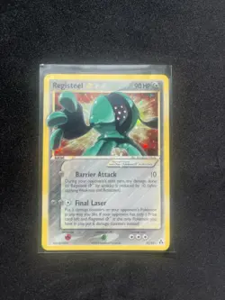 Pokemon Registeel Gold Star Ultra Rare Holo 92/92 EX Legend Maker - Image 1