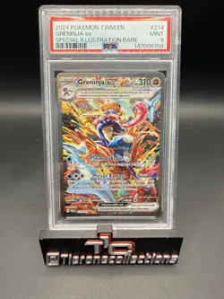 2024 POKEMON TWILIGHT MASQUERADE SPECIAL ILLUSTRATION RARE GRENINJA EX PSA 9 - Image 1