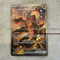 Pokemon Volcanion ex 182/159 Journey Together Special Illustration Rare SIR - Image 2
