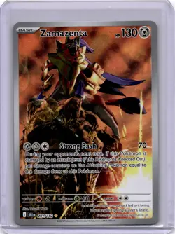 Pokemon Zamazenta - Illustration Rare SV10: Destined Rivals 201/182 NM - Image 1