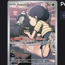 Pokemon Poltchageist 171/167 Twilight Masquerade Illustration Rare Holo Basic - Image 2