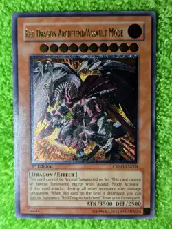 Yugioh -Red Dragon Archfiend/Assault Mode CRMS-EN004 Ultimate Rare 1st Ed - Image 1
