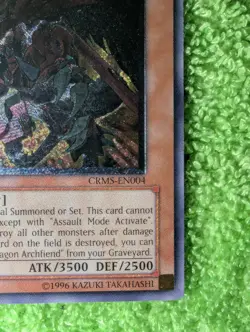 Yugioh -Red Dragon Archfiend/Assault Mode CRMS-EN004 Ultimate Rare 1st Ed - Image 5
