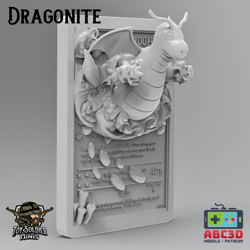 Pokemon 3D Printed Card - DRAGONITE - Image 1