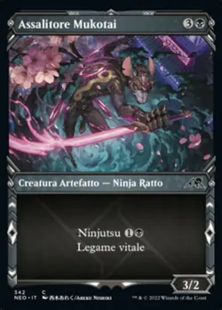 MTG Magic NEO Kamigawa Neon Dynasty - 1x ITA NM 342 C Assalitore Mukotai - Image 1