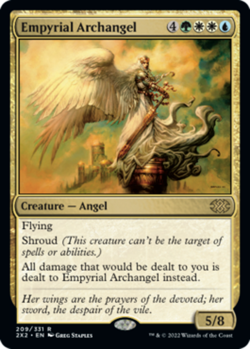 Empyrial Archangel #209/331 MTG Double Masters 2022 2x2 Rare Near Mint - Image 1