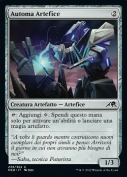 MTG Magic NEO Kamigawa Neon Dynasty - 1x ITA NM 239 C Automa Artefice - Image 1
