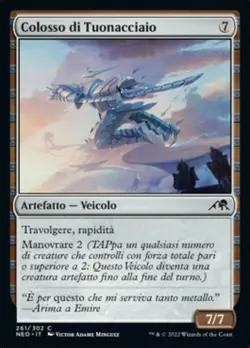 MTG Magic NEO Kamigawa Neon Dynasty - 1x ITA NM 261 C Colosso di Tuonacciaio - Image 1