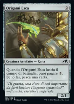 MTG Magic NEO Kamigawa Neon Dynasty - 1x ITA NM 253 C Origami Esca - Image 1