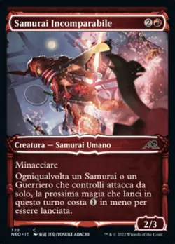 MTG Magic NEO Kamigawa Neon Dynasty - 1x ITA NM 322 C Samurai Incomparabile - Image 1
