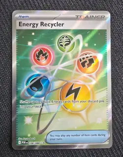 ULTRA RARE HOLO ENERGY RECYCLER POKEMON CARD - 108/088 PERFECT ORDER - Image 1
