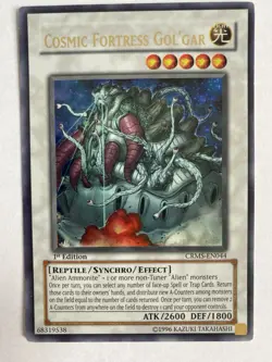 Cosmic Fortress Gol'Gar CRMS-EN044 Crimson Crisis-1st Edition 1st Edition LP - Image 5