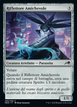 MTG Magic NEO Kamigawa Neon Dynasty - 1x ITA NM 258 C Riflettore Amichevole - Image 1