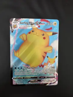 Surfing Pikachu VMAX 009/025 Celebrations Pokemon Card - NM - Image 1