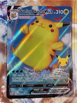 Surfing Pikachu VMAX 009/025 Full Art Celebrations 2021 - Pokemon Card TCG (NM) - Image 1
