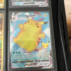 Surfing Pikachu VMAX 009/025 Full Art Celebrations Pokemon Card TCG - Image 1