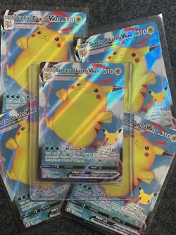 SURFING PIKACHU VMAX 009/025 Full Art Rare Celebrations Pokemon Card - Image 1