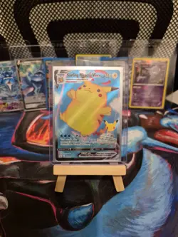 Pokemon Card Surfing Pikachu VMAX 009/025 Celebrations Ultra Rare Near Mint - Image 1