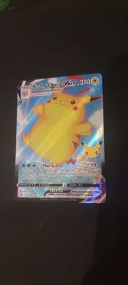 Surfing Pikachu Vmax - Celebrations 25th 009/025 - Full Art Rare Pokemon Card - Image 1