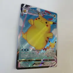 Pokemon TCG Surfing Pikachu VMAX Holo Card 009/025 Celebrations 25th Anniversary - Image 2