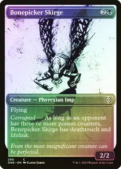 Bonepicker Skirge #290 MTG Phyrexia: All Will Be One ONE Ichor Showcase Foil NM - Image 1