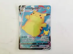 Pokemon TCG Surfing Pikachu VMAX Ultra Rare Card Celebrations 009/025 - Image 1
