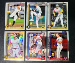2025 Topps Chrome & Update MLB Lot of 199 Cards Wave,Xfractors,Prism,Refractors - Image 3