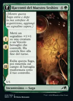 MTG Magic NEO Kamigawa Neon Dynasty - 1x ITA NM 210 C Racconti Maestro Seshiro - Image 1