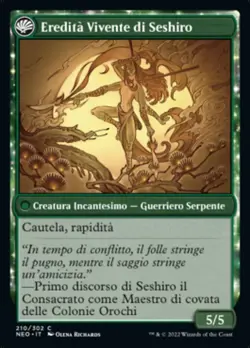 MTG Magic NEO Kamigawa Neon Dynasty - 1x ITA NM 210 C Racconti Maestro Seshiro - Image 2