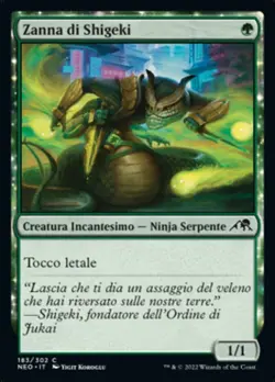MTG Magic NEO Kamigawa Neon Dynasty - 1x ITA NM 183 C Zanna di Shigeki - Image 1