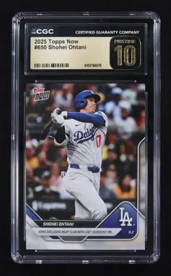 SHOHEI OHTANI 2025 Topps Now (DODGERS 100th HR) CGC Pristine 10 Black Label 🔥🔥 - Image 1