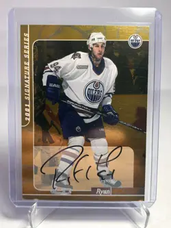 2001-02 ITG Be A Player Signature Series Gold Auto Ryan Smyth #115 Auto - Image 1