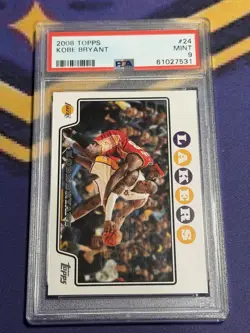 2008-09 Kobe Bryant PSA 9 Topps Basketball #24 W/ LeBron James Iconic Pose 🐐 - Image 1