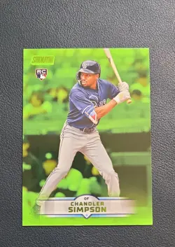 2025 Topps Stadium Club - Chandler Simpson #103 Lime Green Foil (RC) - Image 1