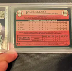 2024 Topps Update 1989 Paul Skenes #89US-46 Rookie Insert PSA 9 Pirates - Image 3