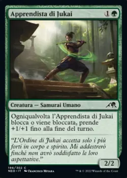 MTG Magic NEO Kamigawa Neon Dynasty - 1x ITA NM 196 C Apprendista di Jukai - Image 1