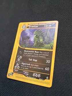 Pokemon card carte TCG 2002 Tyranitar 40/147 Aquapolis vintage!!! :) - Image 2