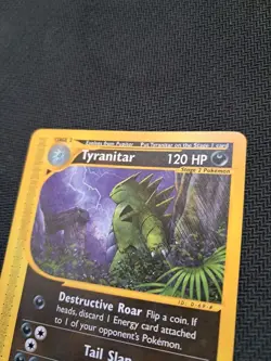 Pokemon card carte TCG 2002 Tyranitar 40/147 Aquapolis vintage!!! :) - Image 3