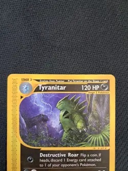 Pokemon card carte TCG 2002 Tyranitar 40/147 Aquapolis vintage!!! :) - Image 4