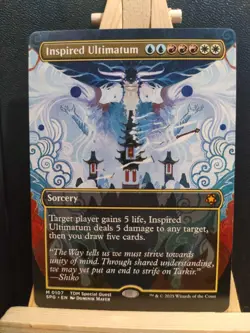 Inspired Ultimatum (Borderless) - Dragonstorm Special Guest - NM (see pics) MTG - Image 1