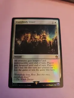MTG Foil Everybody Lives! - Foil Doctor Who Magic the Gather N/M - Image 1